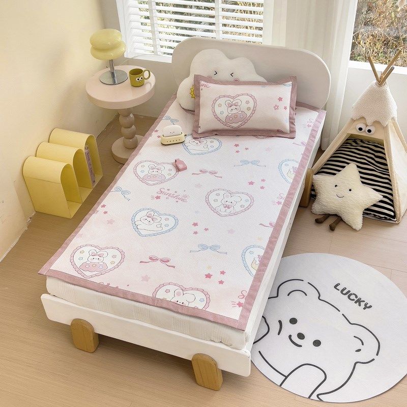 婴儿冰藤凉席儿童席子幼儿园午睡宝宝空调软席夏季冰丝透气可水洗,婴童用品,婴童凉席系列,淘宝优惠券,粉丝福利购,淘宝优惠卷