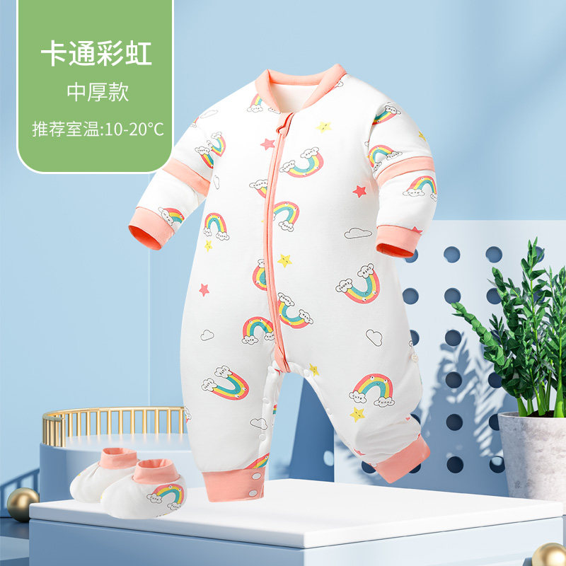 婴儿睡袋宝宝分腿睡袋防踢被秋冬季加厚新生儿儿童恒温四季通用款,婴童用品,睡袋/防踢被,淘宝优惠券,粉丝福利购,淘宝优惠卷