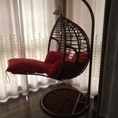 懒人脚踏吊床吊篮藤椅单人双人阳台鸟巢室内家用户外秋千摇篮吊椅