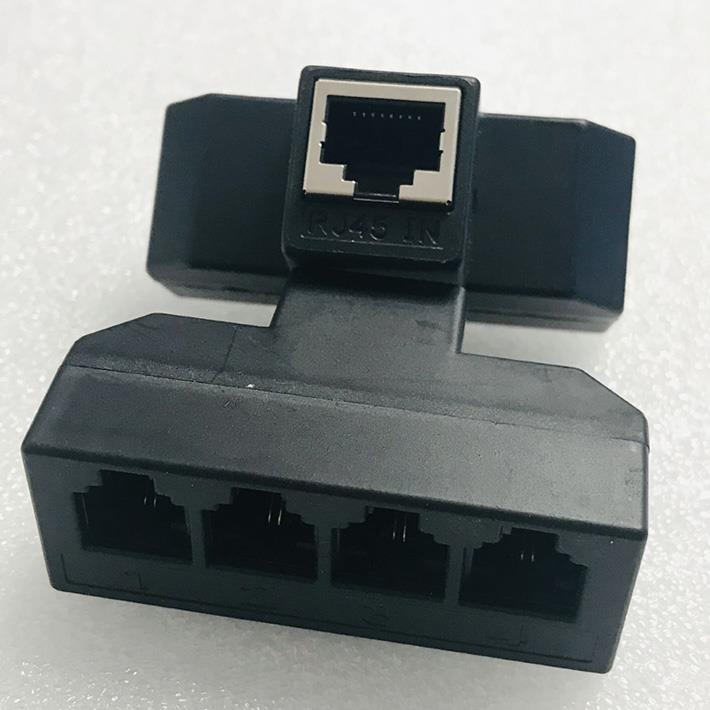 网络转电话分线器一分四RJ45转RJ11交换机转接口网线孔转电话线头