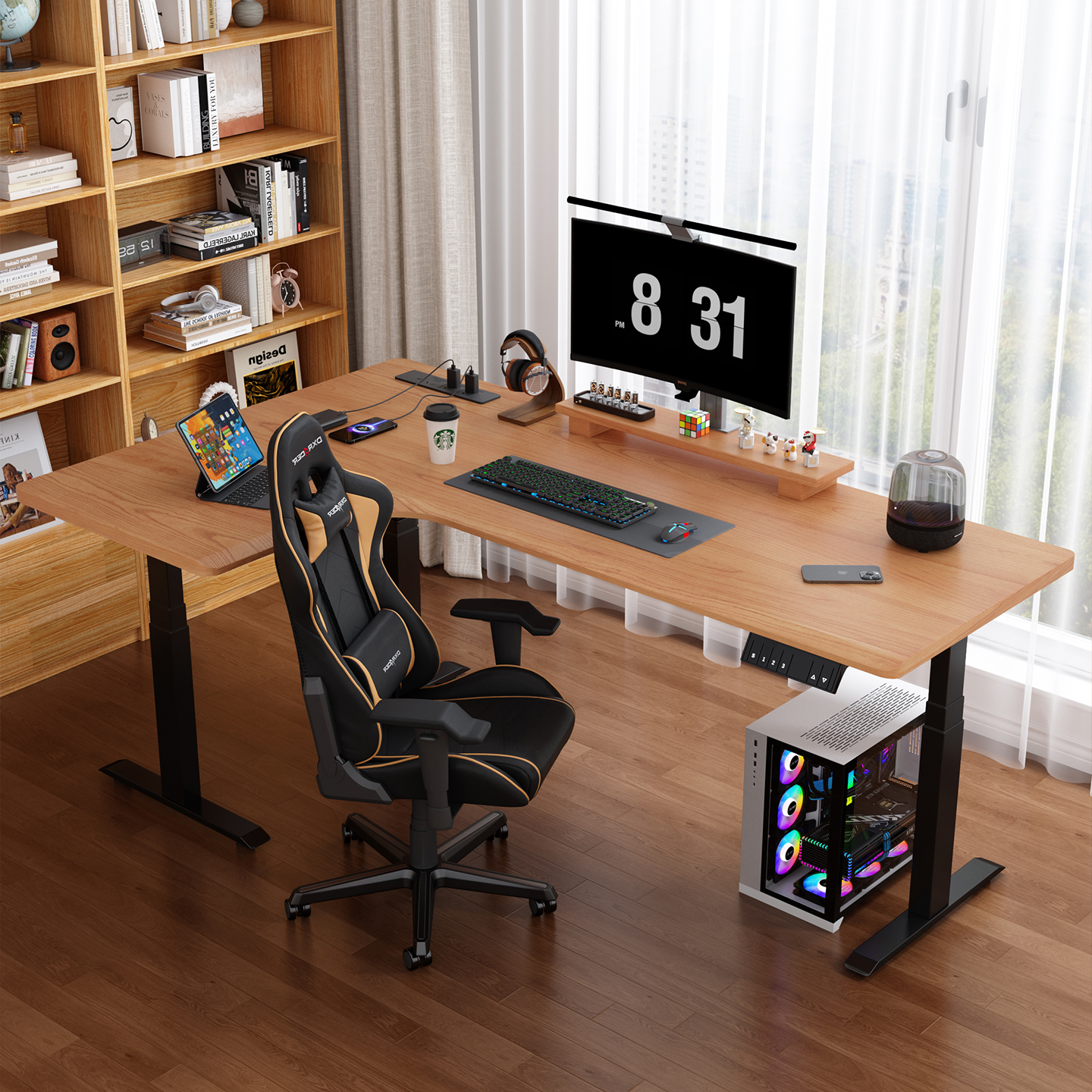 ⭕全网热销100w+实木转角升降桌