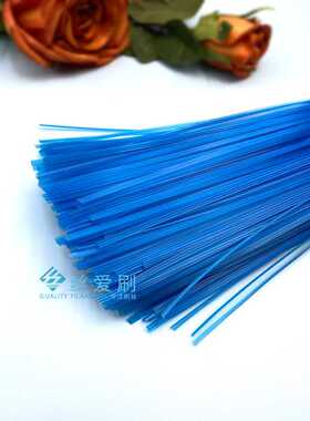 蓝色PE3V可开花扁丝 4.5x950mm