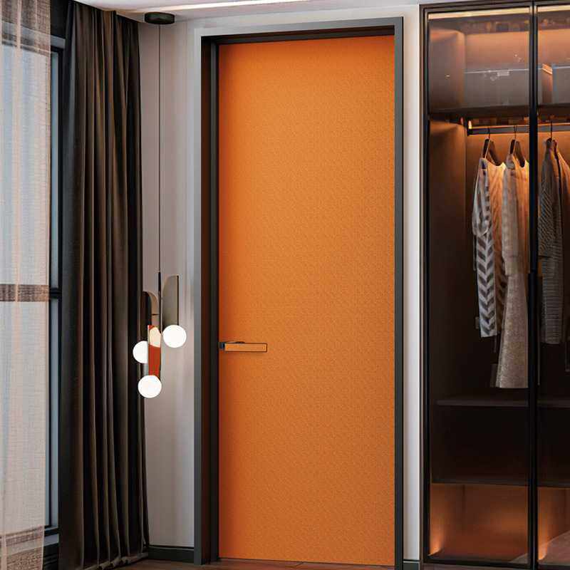 铝木门厂家定制极简铝木门家装室内门房间门卧室门免漆隔音生态门