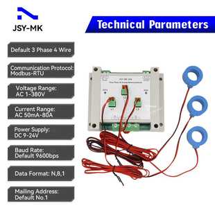80A Dinrail Meter Monitor Energy 354 JSY Bidirectional