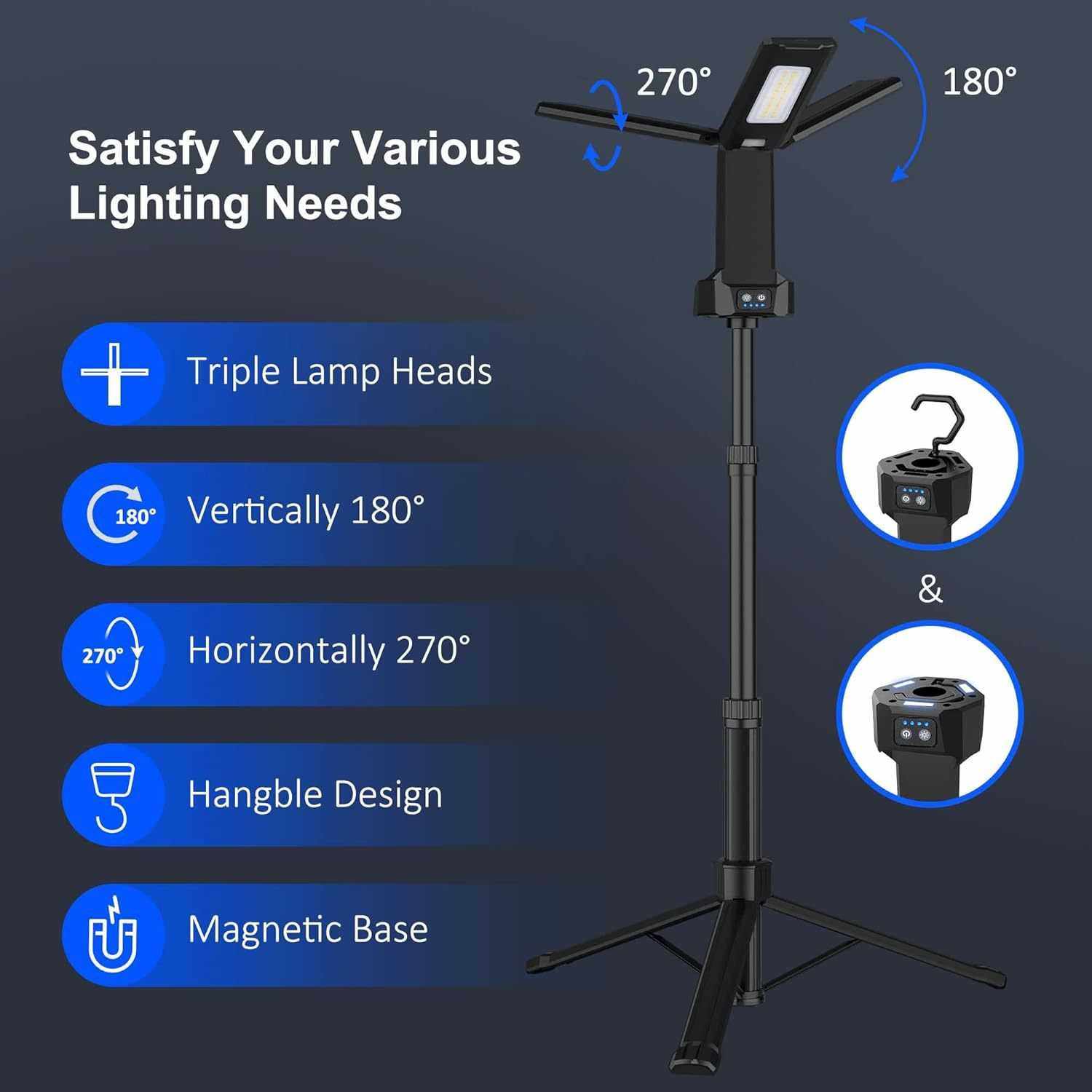 远近黄白双光源爆亮充电配支架大泛光多功能手电筒折叠式露营灯,3C数码配件,摄像机配件,淘宝优惠券,粉丝福利购,淘宝优惠卷