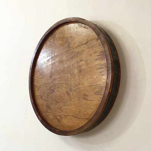 墙壁挂件木制工艺品橡木桶装饰桶头桶底现代简约挂饰可定制LOGO