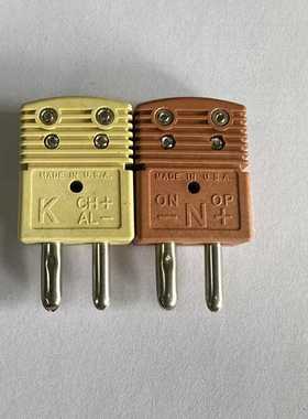 HSTW-K-M热电偶连接器HSTW-N-M高温插头K型N型传感器连接头