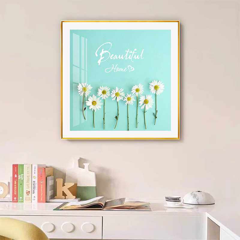 现代简约客厅落地装饰画北欧小清新艺术餐厅挂画卧室竖版床头画