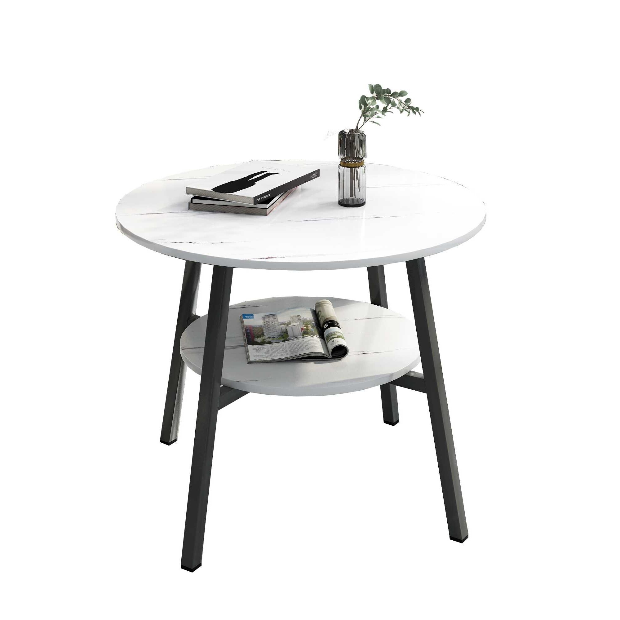 售楼处接待洽谈桌子简约小餐桌收纳商务圆桌谈判桌阳台桌会客桌椅