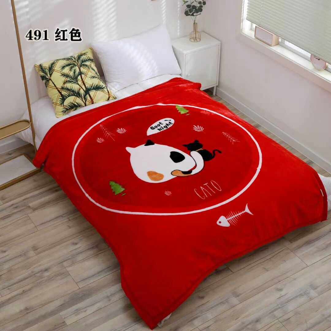 厂家 加厚云毯新款西班牙盖毯柔双层云貂绒毛毯外贸定礼品