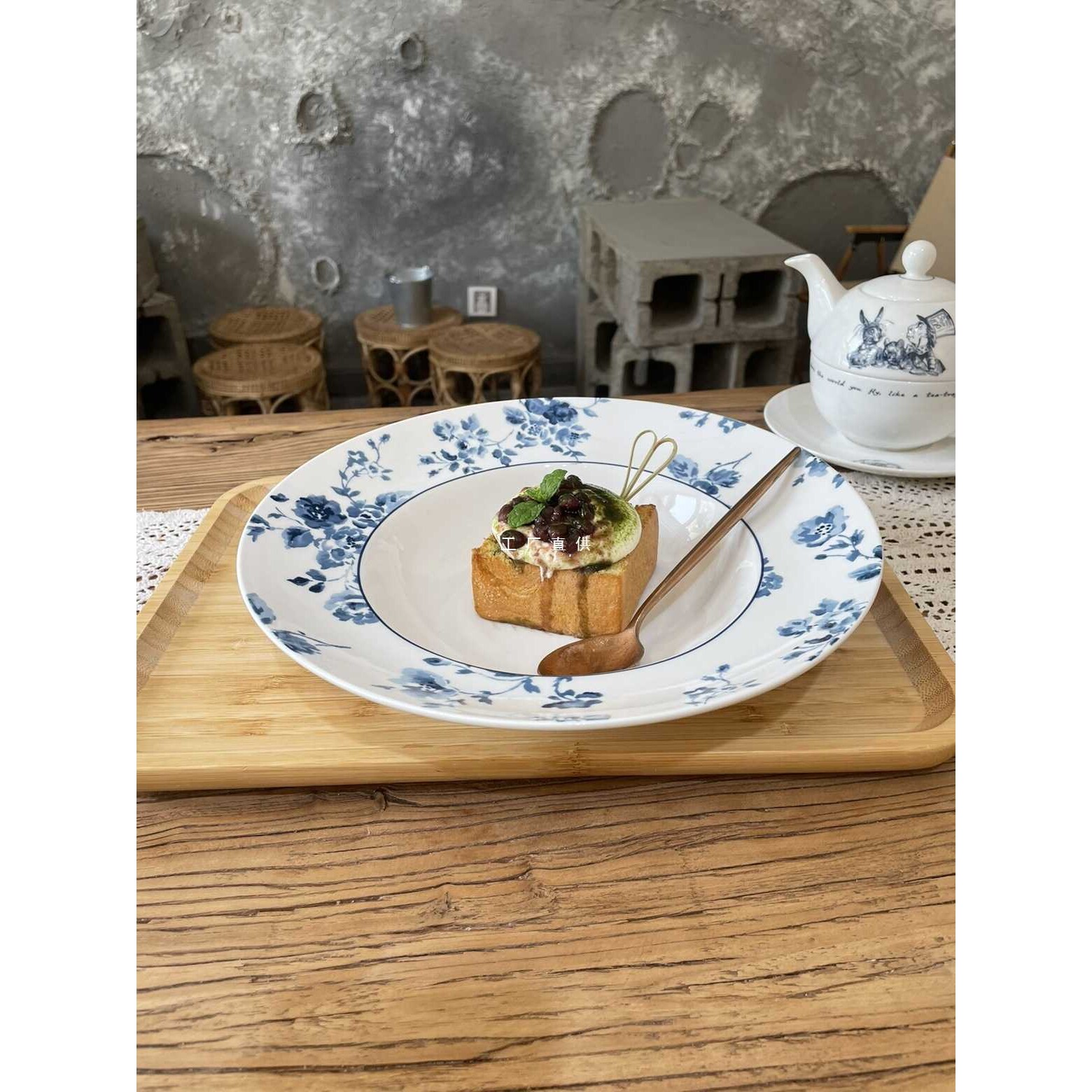 外贸原单罗兰汤盘意面盘菜盘10.5英寸汤盘摆盘釉下大器型