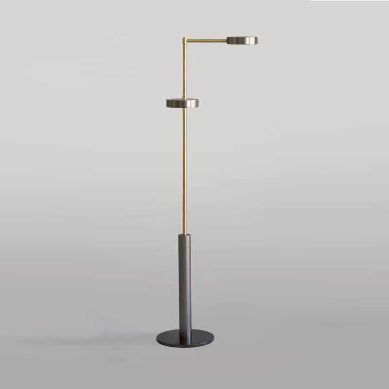 北欧设计师轻奢创意样板房卧室书房金属立式灯现代简约客厅落地灯