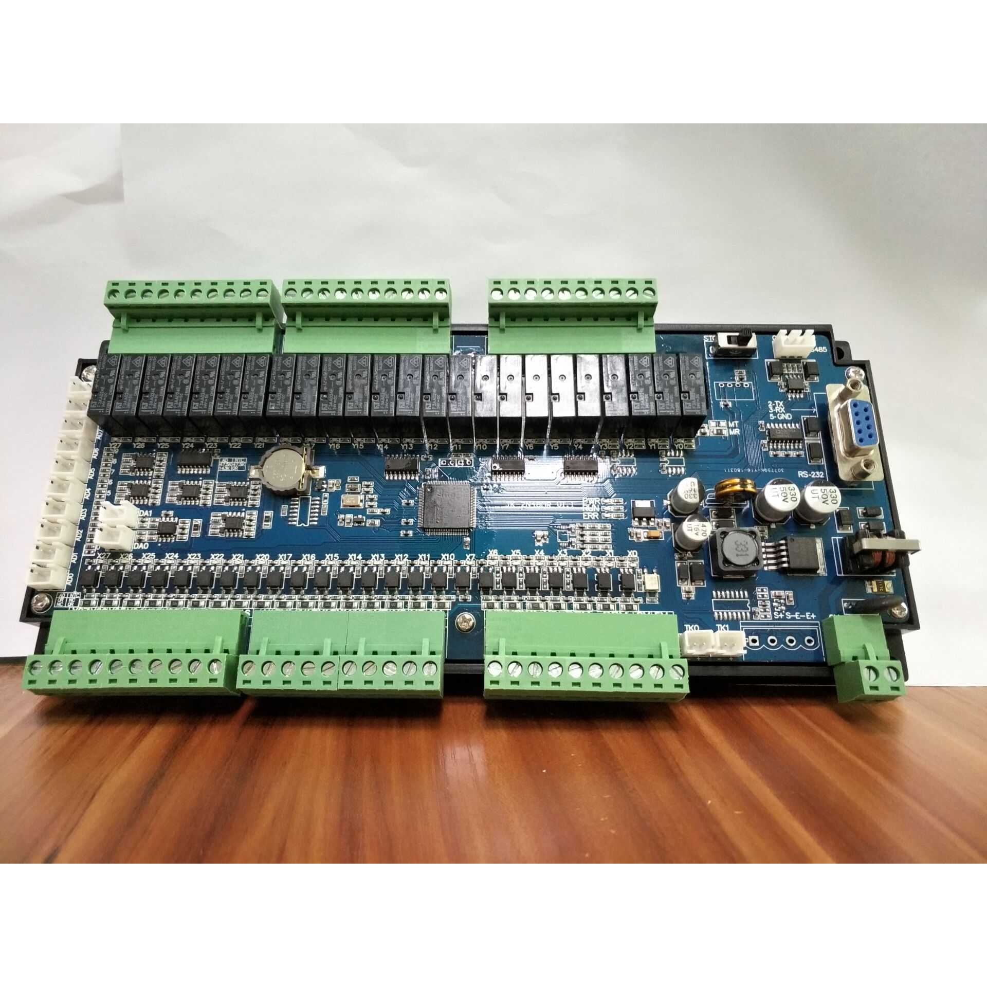 PLC工控板国产PLC  FX2N-48MR/MT-10AD-2DA板式PLC 4轴带485 温度