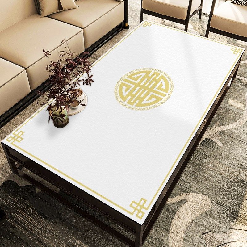 中式红木客厅茶几桌布高端长方形盖布新款防水防油硅胶桌垫可裁剪,居家布艺,桌布,淘宝优惠券,粉丝福利购,淘宝优惠卷