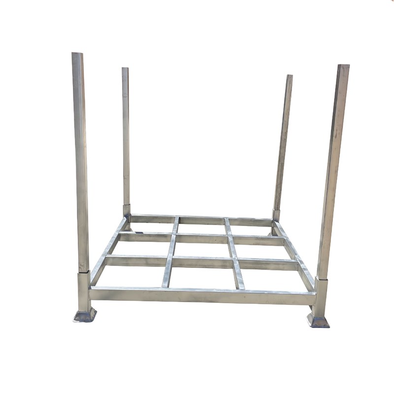 冷库镀锌堆垛架仓库堆高货架巧固架G插管移动架子托盘冷库货架