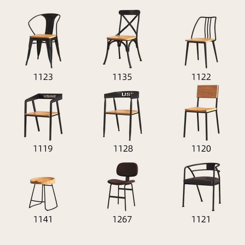 实木清吧餐桌椅组合餐饮汉堡甜品店正方形圆形双人小W四方单腿桌