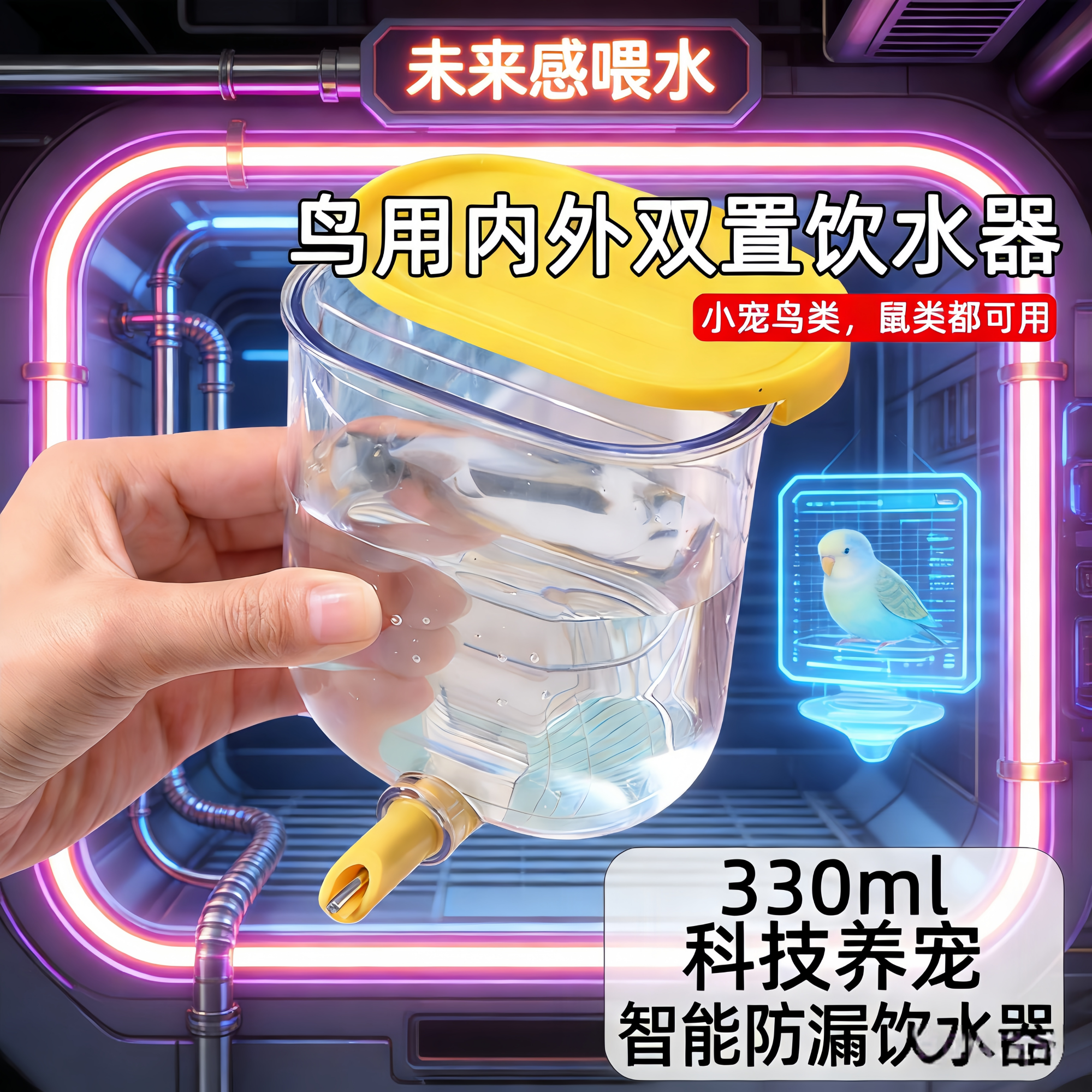 鸟用自动撞针水壶 鹦鹉八哥喂水器 鸽子饮水器小鸟鸟笼专用喝水器,宠物/宠物食品及用品,鸟禽喂食器/喂水器,淘宝优惠券,粉丝福利购,淘宝优惠卷