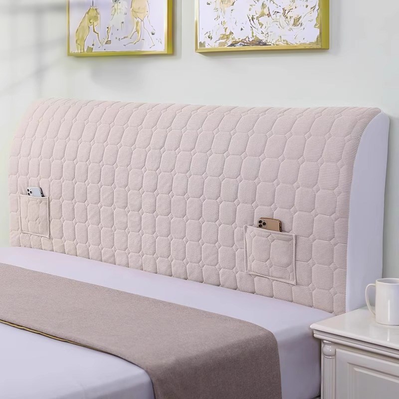 床头罩套加厚新款高档全包防尘床头罩床I头套软包木床通用床靠背