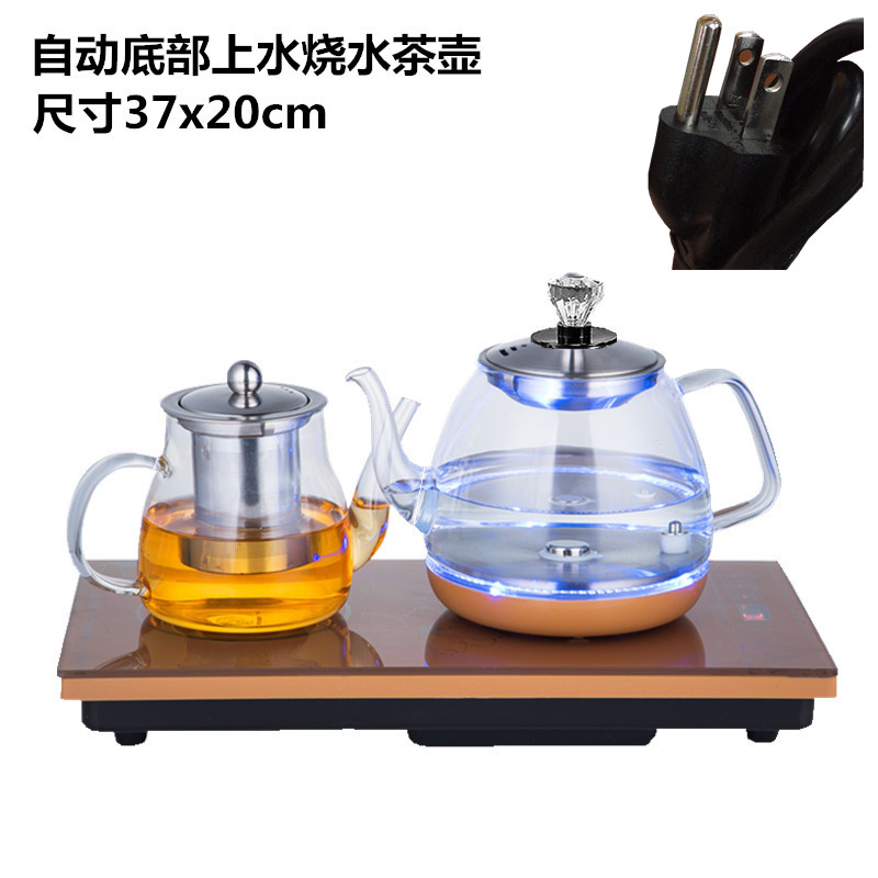 110V220V全自动底部上水电热水壶F煮茶器玻璃烧水一体机小型泡茶