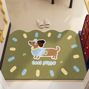 入户门地垫可裁剪高弹丝圈门口蹭土进门脚垫耐脏防滑地毯创意垫子