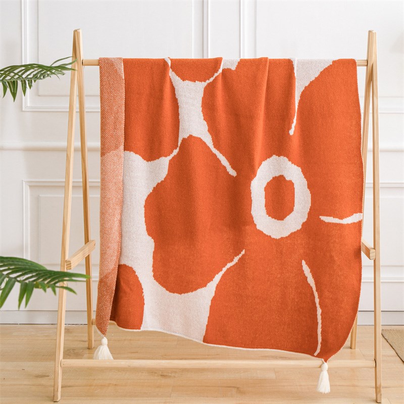 软糯小怪兽沙发盖毯办公室u午睡毯子流苏针织球毛线休闲空调小毛