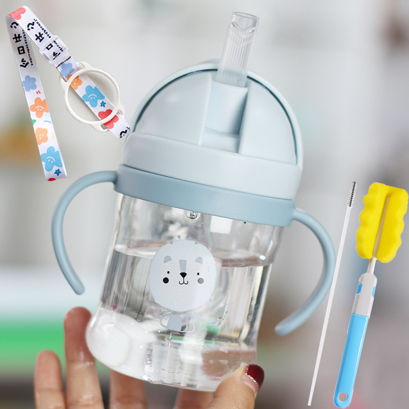 儿童水杯喝水杯宝宝学饮杯吸管杯婴儿夏季防呛外出带手柄杯子水壶,婴童用品,儿童水杯,淘宝优惠券,粉丝福利购,淘宝优惠卷
