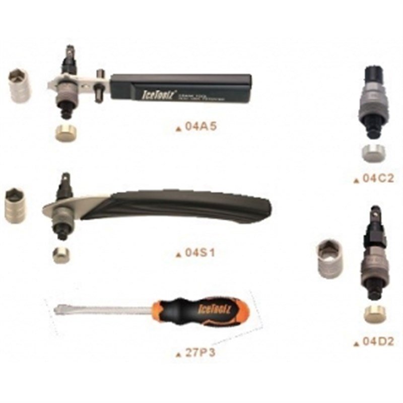 台湾立富 IceToolz 04S1 04A5 自行车中轴曲柄拆卸拉玛.大齿盘扳