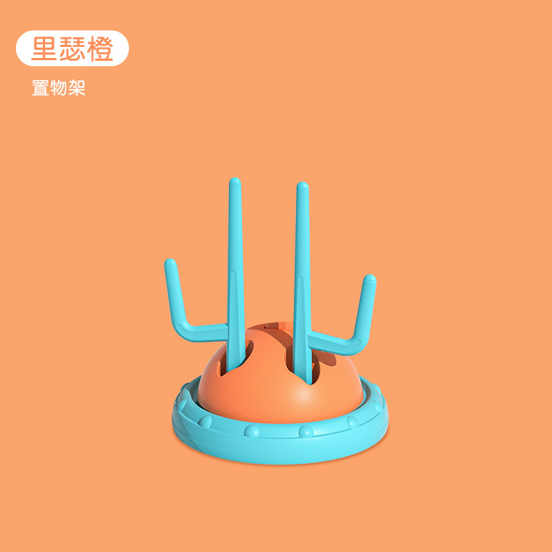 硅胶奶瓶刷清洁刷婴儿专用长柄三合一洗奶瓶套装奶嘴吸管刷沥水架