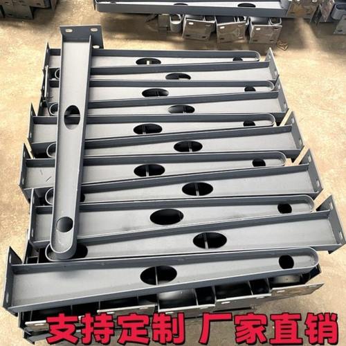 定制雨棚挑梁 碳钢喷塑牛腿 玻璃支架 H型钢雨棚梁 满焊T型钢