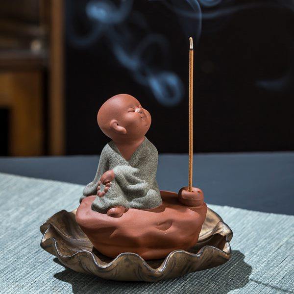 创意家居饰品香托香盘香座香插紫砂小和尚线香炉茶道家居中式摆件,家居饰品,香托/香盘/香座/香插,淘宝优惠券,粉丝福利购,淘宝优惠卷