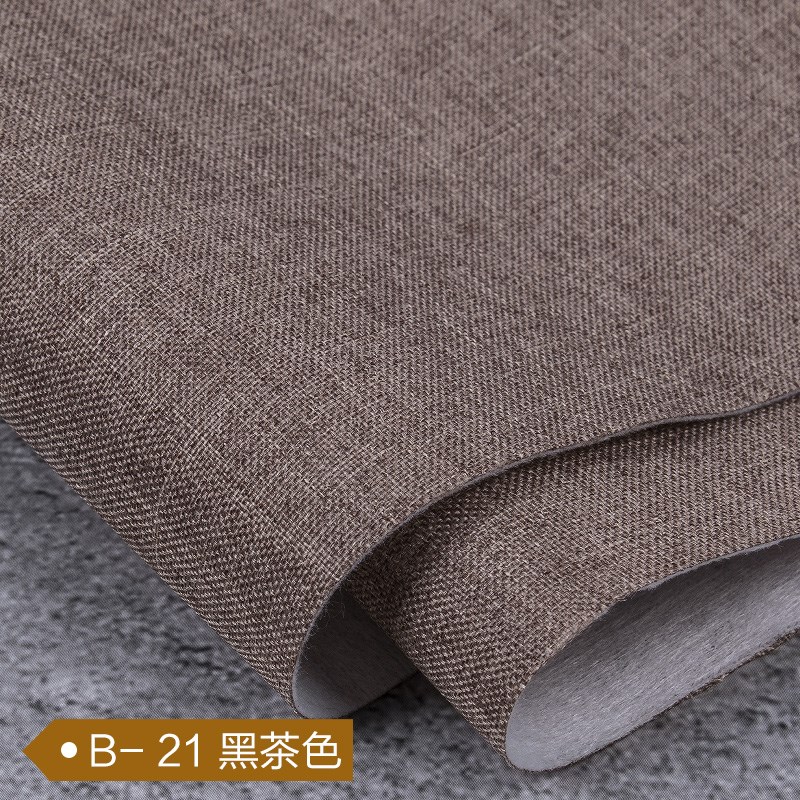 亚麻墙布无缝全屋素色简约加厚x棉麻新中式客厅卧室壁布2024新款
