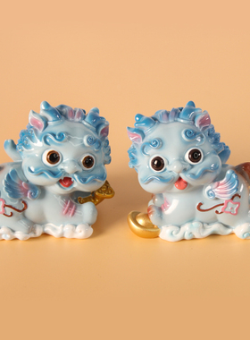 貔貅招财摆件创意家居树脂桌面小摆件可爱M车载车内中控台摆设装