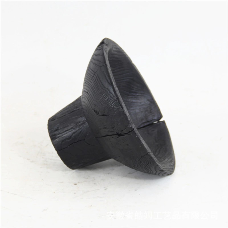 厂家销售手工创意新中式碳化栗木托盘G果盘家居别墅侘寂风装饰摆