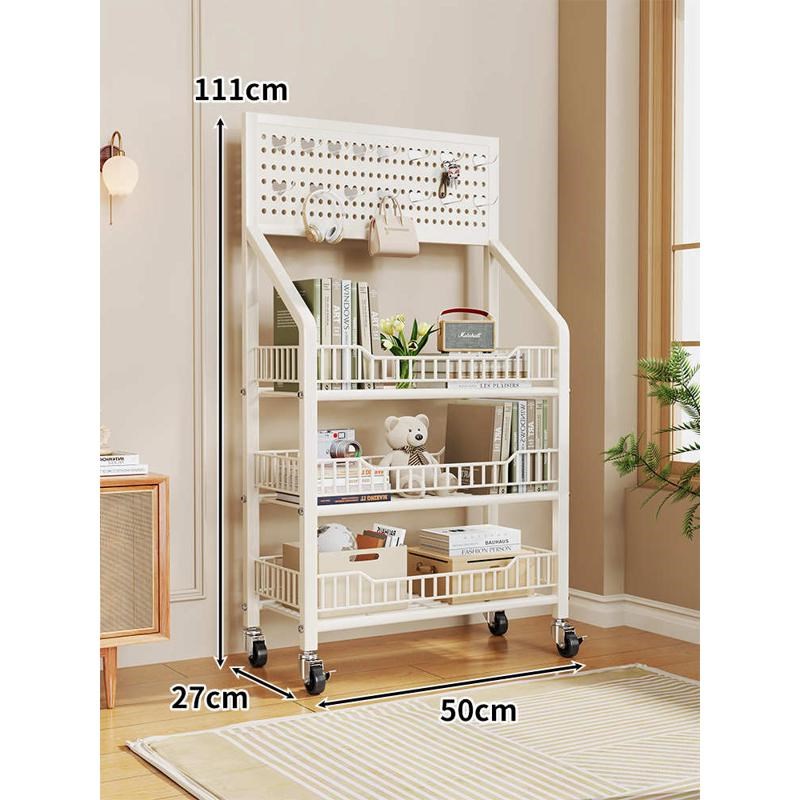 小推车置物架可移动书架多层书桌侧边多J功能小推车角落学生收纳