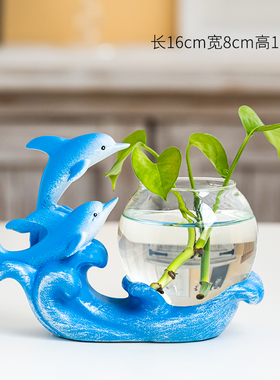 现代轻奢创意水培花瓶兔子摆件客厅插花K北欧玄关电视柜餐桌装饰