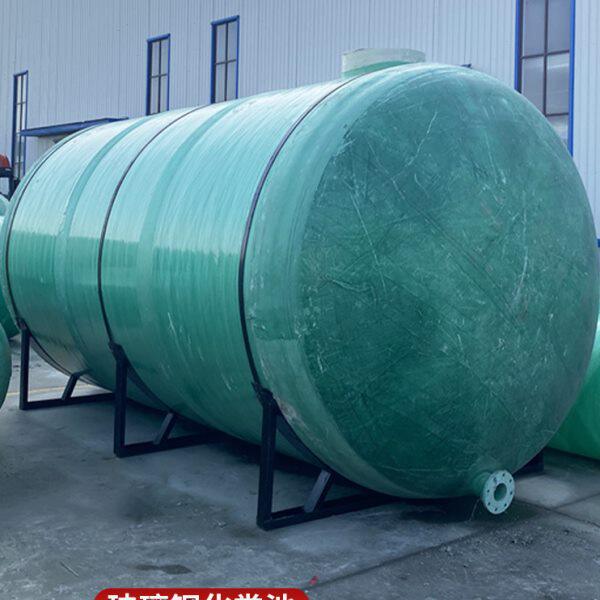 玻璃钢三格地埋式化粪池新农村改造沉淀池12立方缠绕一体化隔油池