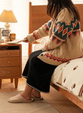 管木匠木夕床头柜樱桃木全实木窄款北欧日式小户型边柜卧室储物柜