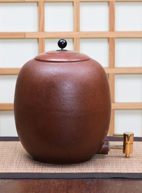 手工日式家用大号摆件客厅复古质感储水罐紫铜精品2020新款