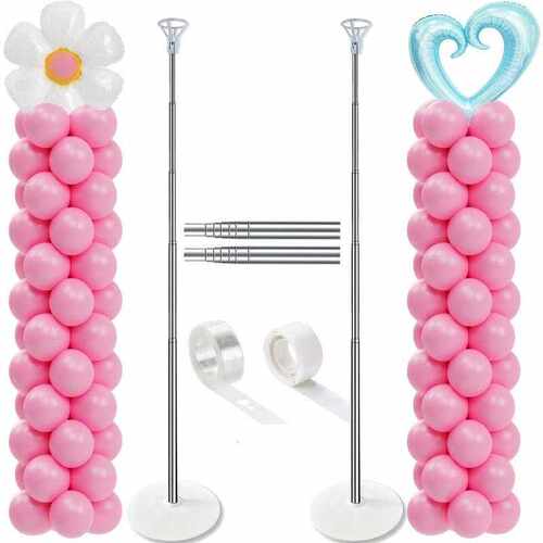Christmas Halloween Balloon Column Stand Set of 2 Adjustable
