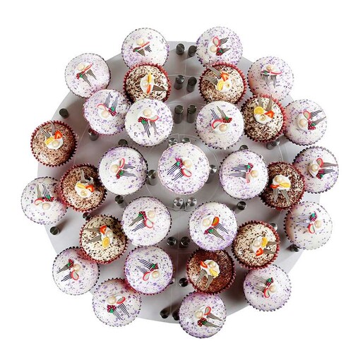 4层圆形亚克力蛋糕架 甜点饰品展示架 婚庆节日展架 cake stand