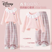 t恤套装 2026春秋新款 时尚 迪士尼女童长袖 女孩衣服两件套儿童春装