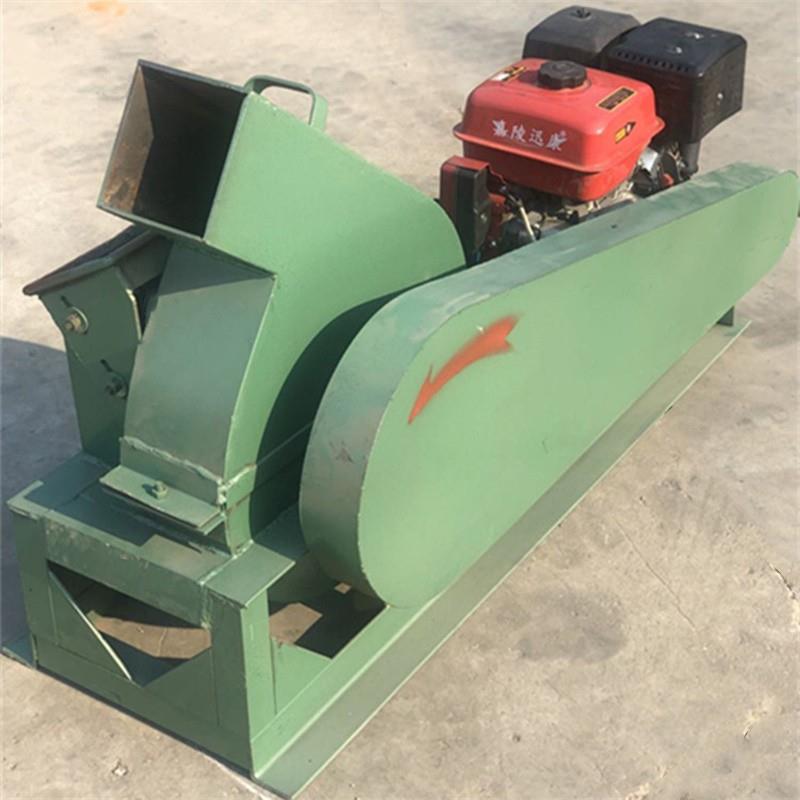 汽油动力树枝果木削片机杂木原木边角料切片设备电动纸厂净片机