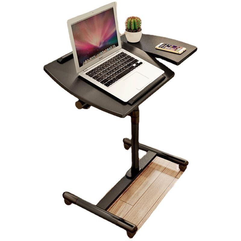 落地式升降可拆卸电脑桌家用简约现代家用旋转床边笔记本懒人桌