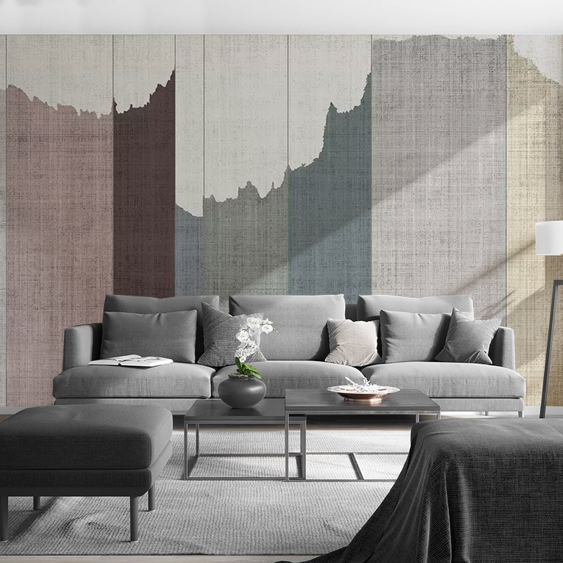 北欧风格无纺布墙纸现代简约个性艺术壁纸电视背景V墙定制壁画墙
