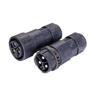 供应利路通M29自锁防水连接器 户外IP68防水接头 可过45A大电流
