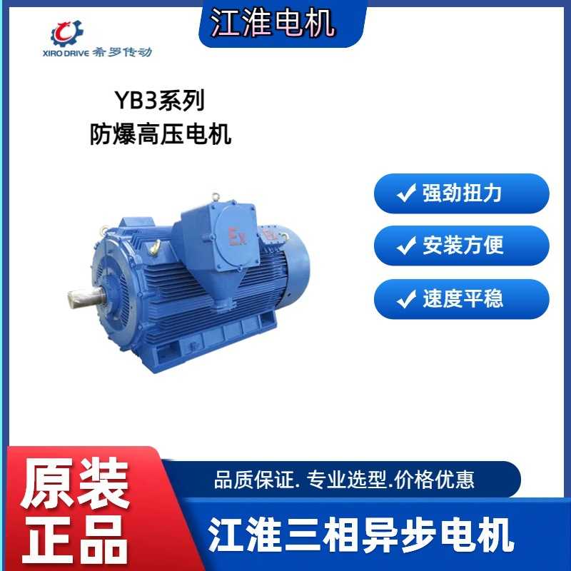 六安江淮电机YB3系列355~560防爆高压电机6kV/10kV厂家直供