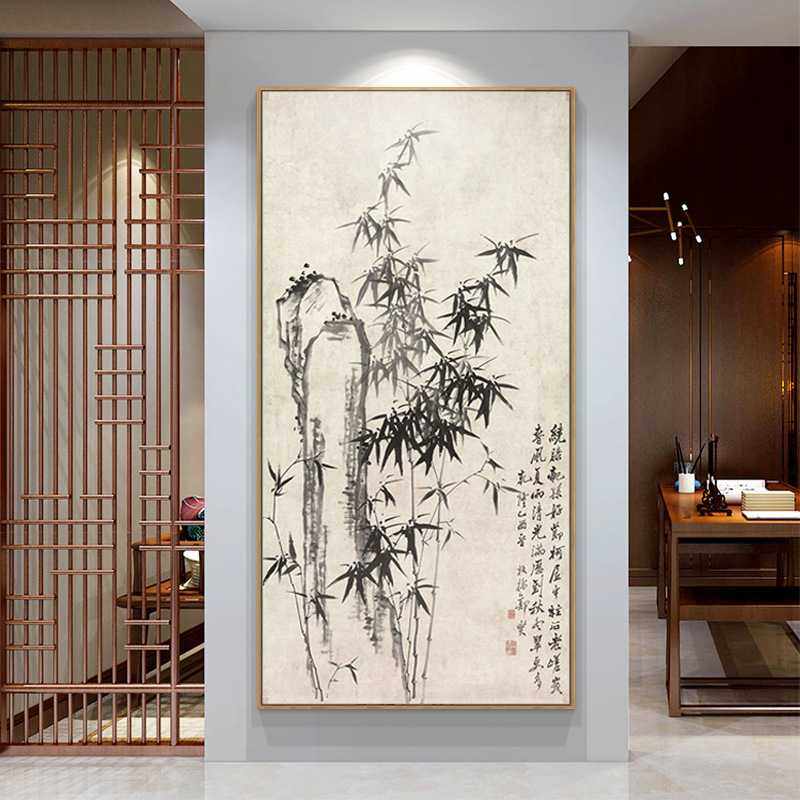 郑板桥竹子客厅装饰画新中式沙发背景墙壁画走廊过道茶室禅意挂画,农机/农具/农膜,其它农用工具,淘宝优惠券,粉丝福利购,淘宝优惠卷