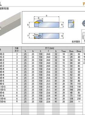 韩国特固克外槽刀杆5/6毫米 TTFL 25-60-4 涂层原装现货