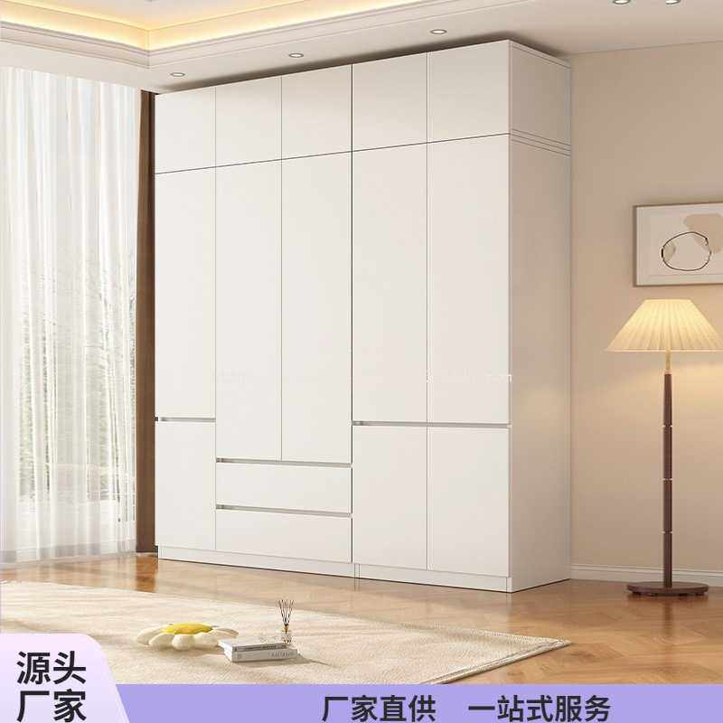 速晓钦实木衣柜收纳家用出租房卧室用柜子经济型儿童衣橱组装简易