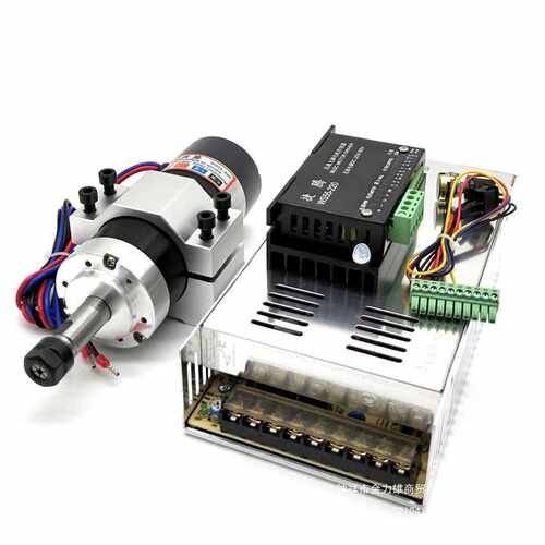 ws55-22 ER11无刷主轴电机 主轴+驱动+电源+固定夹 500W 4
